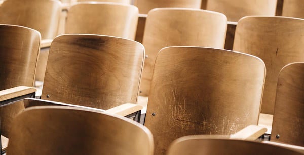 chairs in lecture hall (c) Nathan Dumlao 572049 unsplash